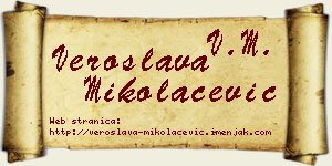 Veroslava Mikolačević vizit kartica